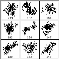 V1 photoshop のブラシはブラシを形状します。