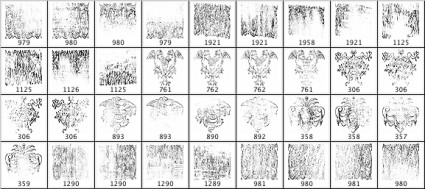 やり損われた装飾品 01 photoshop のブラシ