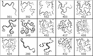 アイビー Dotz photoshop のブラシ