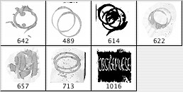 コーヒーのブラシ photoshop のブラシ