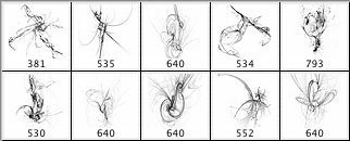 フラクタル ブラシ 2 photoshop のブラシ