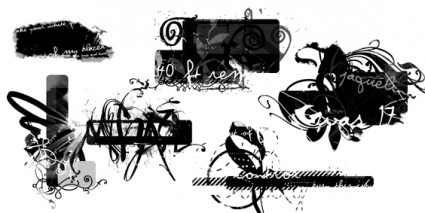 付録の大きな箱の photoshop のブラシ