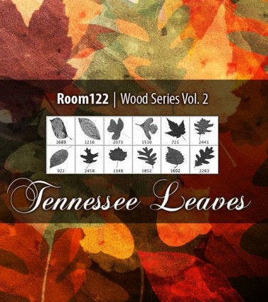 Photoshop のブラシの木シリーズ Vol. 2 テネシー州葉