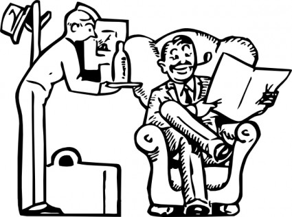 ジョニー ホテル サービスの自動クリップ アート ベクター クリップ アート - 無料ベクター