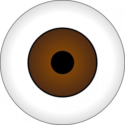 Tonlima 瞳ブラウン目クリップ アート ベクター クリップ アート無料ベクター