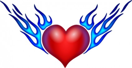 燃えている心臓クリップアート ベクター クリップ アート 無料ベクター 無料素材イラスト ベクターのフリーデザイナー