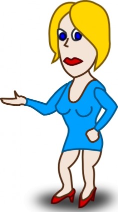 コミック文字金髪クリップ アート ベクター クリップ アート - 無料ベクター