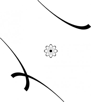 様式化された原子クリップアート ベクター クリップ アート - 無料ベクター