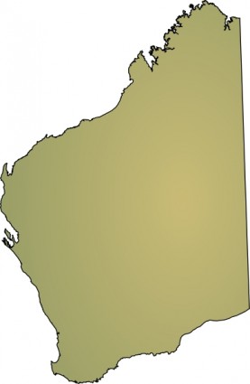 オーストラリア マップ クリップ アート ベクター クリップ アート - 無料ベクター