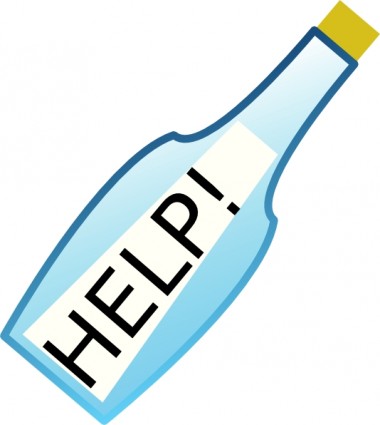 A ボトルのメッセージ クリップアート ベクター クリップ アート - 無料ベクター