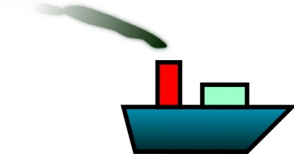 ベクター クリップ アート - 無料ベクター クリップ アートの Tomk 船でたばこを吸う