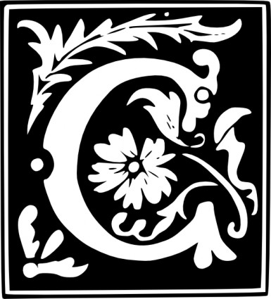 装飾的な文字セット C クリップ アート ベクター クリップ アート - 無料ベクター