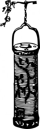 庭園アンティーク掛かるランタン クリップアート ベクター クリップ アート - 無料ベクター