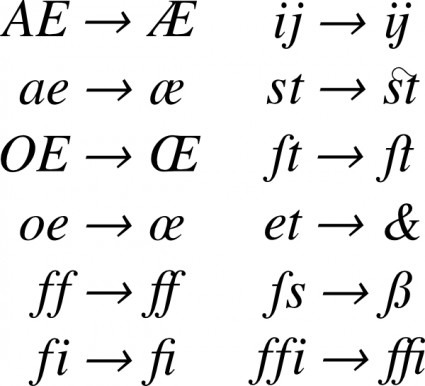 合字クリップアート ベクター クリップ アート - 無料ベクター