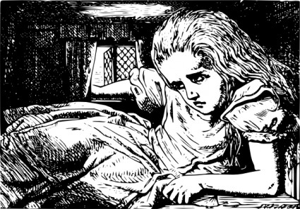 無料ベクター ベクター クリップ アート - クリップアートを敷設女の子座り