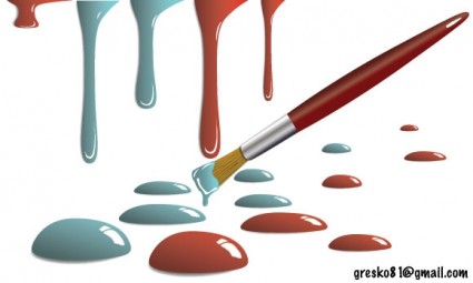 ペイント滴ベクターその他 - 無料ベクター