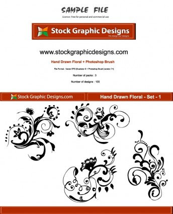 手花のベクターの描画花 - 無料ベクター