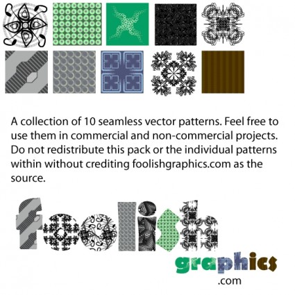 2 愚かなパターン パック ベクター パターン - 無料ベクター