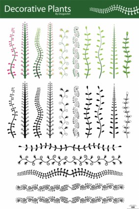 装飾的な植物のベクター ベクター工場 - 無料ベクター