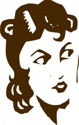 Ladys の顔クリップアート ベクター クリップ アート - 無料ベクター