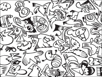 その他の文字ベクター狂気 - 無料ベクター