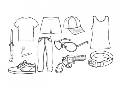 その他アクセサリー ベクター男らしい - 無料ベクター