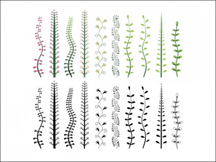 装飾的な植物のベクター ベクター工場 - 無料ベクター