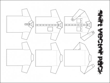 シャツのベクター パック ベクターの他無料ベクター