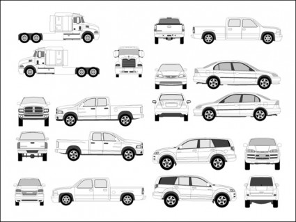 その他車両輪郭ベクター プロ - 無料ベクター