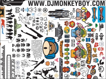 猿の大きなベクター パック ベクターその他 - 無料ベクター