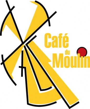 カフェ デュ ムーラン ロゴのベクターのロゴ - 無料ベクター