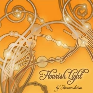 光の photoshop のブラシを繁栄します。