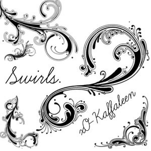 Photoshop のブラシでまんじ.