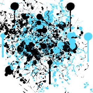 高解像度スプラッタ ブラシ photoshop のブラシします。