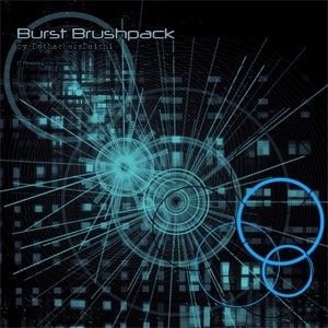 ブラシの CS + photoshop のブラシをバーストします。