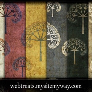 汚れたフラクタル ツリー Photoshop パターン