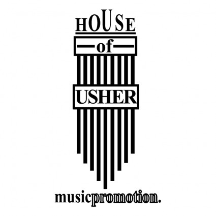 アッシャーの音楽のプロモーション無料の家ベクター 39.29 KB