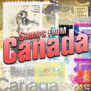 Photoshop のブラシはカナダからの切手