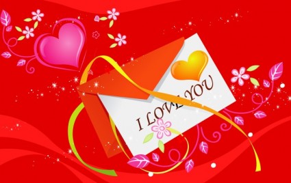 無料のベクター愛ベクターを中心に-無料ベクター