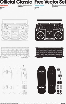 公式の古典的な無料 EPS 1 を設定します。その他ベクター - 無料ベクター