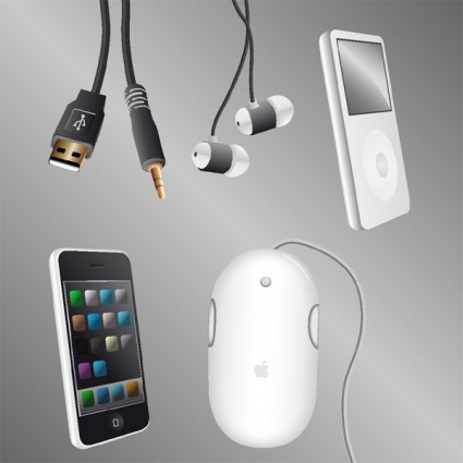 その他設定ホワイト版ベクター マルチ メディア - 無料ベクター