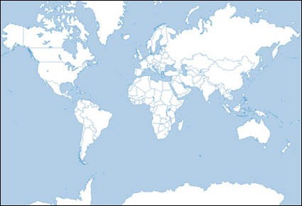 世界地図シルエット ベクター ベクター シルエット - 無料ベクターします。