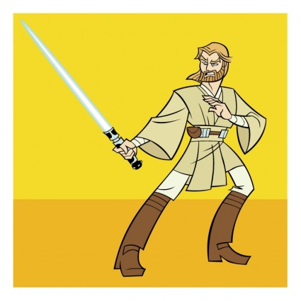 オビワン ・ ケノービ無料ベクター 120.81 KB
