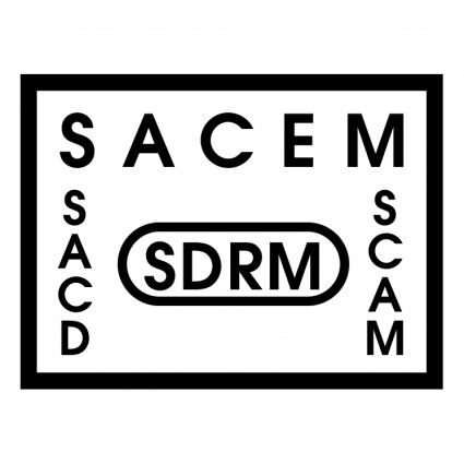 Sacem sdrm sacd 詐欺無料ベクター 33.46 KB