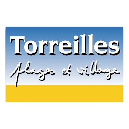 Toreilles ビーチや村無料ベクター 76.01 KB