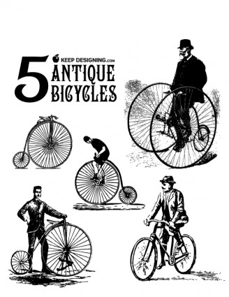 その他自転車ベクター アート ベクター アンティーク 無料ベクター 無料素材イラスト ベクターのフリーデザイナー