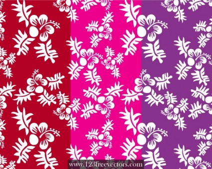 シームレスな花パターン ベクター花 - 無料ベクター