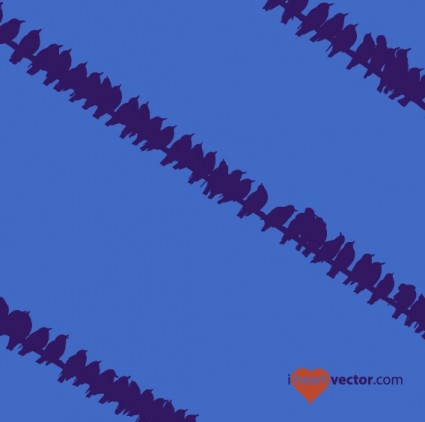 愛の鳥のシルエット ベクター シルエット ベクター - 無料ベクター