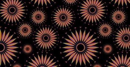 無料のシームレスなパターン ベクター花 - 無料ベクター