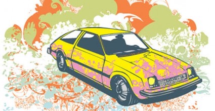 ベクター車 - 無料ベクターの背景を色します。